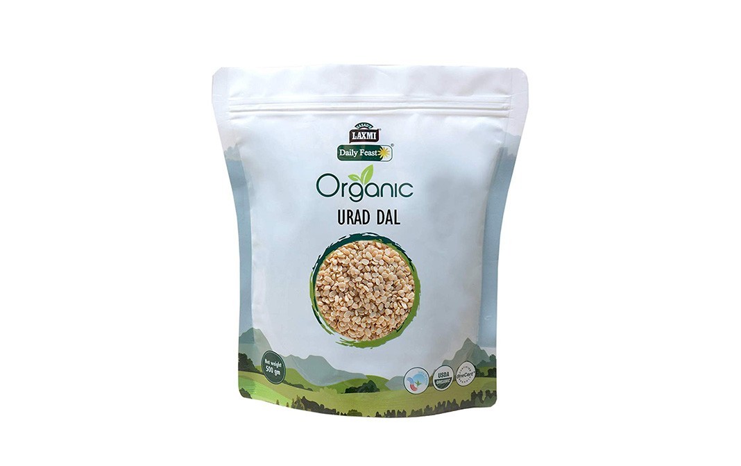 Laxmi Daily Feast Organic Urad Dal    Pack  500 grams